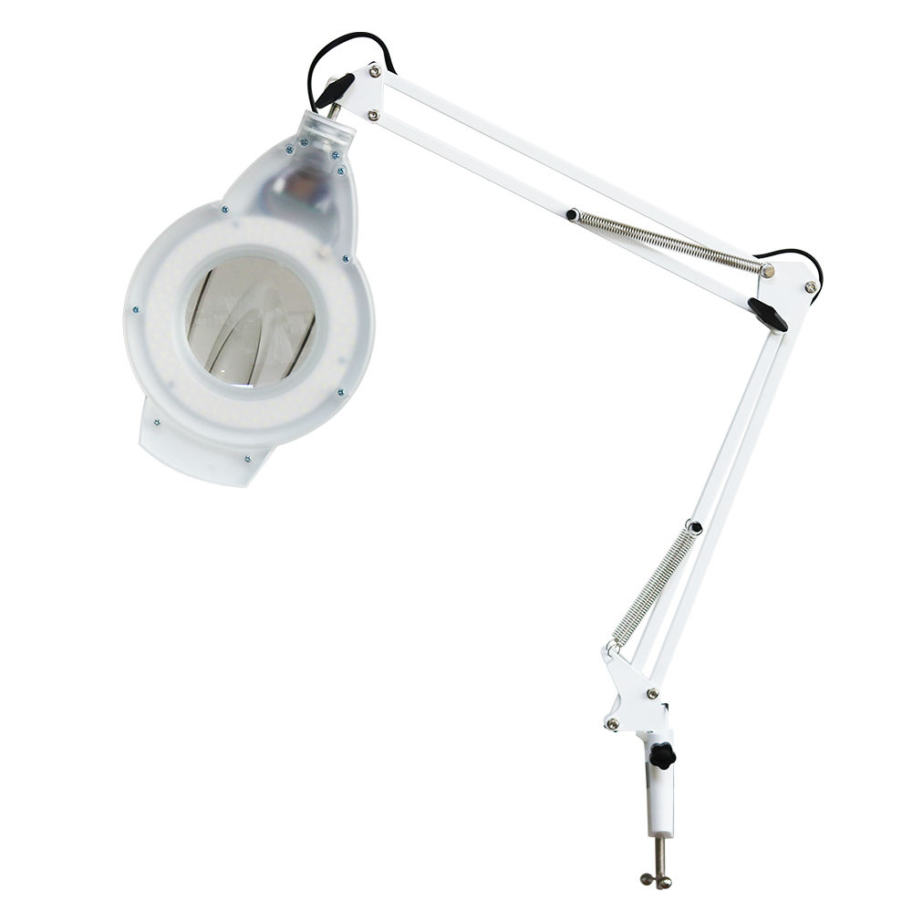 Настольная увеличительная Светодиодная лампа DTY со стеклянным зажимом для наращивания ресниц, оборудование для дизайна ногтей