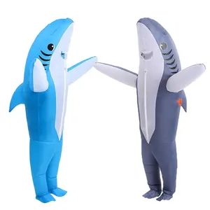 מתנפח כריש תלבושות למבוגרים (ילדים) מצחיק פנטזיה ליל כל הקדושים לפוצץ Cosplay תלבושות