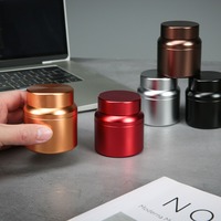 Boîte à thé en aluminium vide de luxe, qualité alimentaire, 52*H58mm, 90ml, boîte en métal pour le thé, le café, le matcha, stockage, logo personnalisé accepté