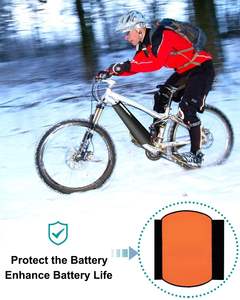 Funda protectora reflectante para batería de bicicleta eléctrica, cubierta térmica para bicicleta eléctrica por la noche, bolsa impermeable a prueba de polvo para exteriores - Product Image 3