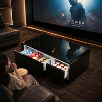 Nouvelle Table Basse Intelligente Multifonctionnelle 2026 avec Réfrigérateur Intégré, Chargement Sans Fil et Écran Tactile pour Journée Cinéma – Vente Flash