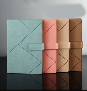 2026 2027 Custom Luxury Leather Journal Notebook <b>Set</b> with Pen Diary Notepad and Gift Box <b>Sewing</b> Binding Hardcover - Product Image 4