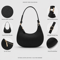 Tas Selempang Wanita Model Geometris Gaya Luar Negeri, Bahan Kulit PU, Desain Ketiak, Terlaris