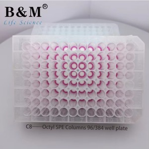 Consumibles de Laboratorio B&M, Placa SPE de 96/384 Pocillos, Columnas de Pretratamiento de Muestras para Pruebas de Alimentos con Ácido Propanosulfónico (PRS) - Product Image 1
