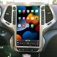 Autoradio de style Tesla 13,6 pouces pour Jeep Cherokee 2014-2020, système multimédia Android, stéréo, navigation automobile, unité principale, CarPlay sans fil, 4G