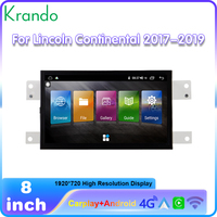 DVD de voiture de style original de 8 pouces Android pour Lincoln Continental 2017-2019 Autoradio de navigation Auto Stereo Wireless CarPlay 4G GPS