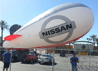 Zeppelin gonflable personnalisé, dirigeable gonflable, ballon publicitaire gonflable