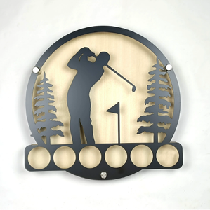 Soporte para camiseta de pelota de Golf, estante para camisetas de moda de silicona, divertido, personalizado, fácil, pequeño, gran equipo Vertical, carro de transporte para madera - Product Image 6