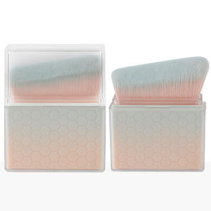 Pinceau de maquillage HQ Mixed Proc Discount pour le maquillage corporel, l'auto-bronzage, avec un nouveau manche doré et une poudre bronzante à utiliser avec du fond de teint - Product Image 1