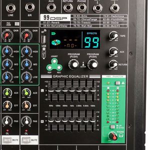 Consola Mezcladora de Audio Digital Profesional de 8 Canales con Efecto de Reverberación Incorporado para Escenario, Función de Cancelación de Ruido - Product Image 5