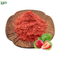 Poudre de fruits de fraises 100% pure, poudre de fraises lyophilisée