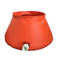 Réservoir d'eau portable en PVC souple et gonflable, type citrouille, pour stockage d'eau