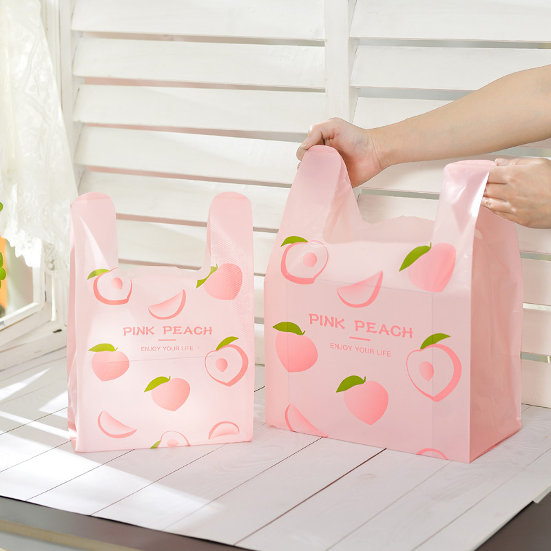 Custom Printed Plastic T-Shirt Bags - Ideal for Food & Clothing