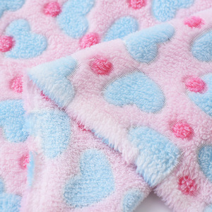 Hai Mặt In Flannel Nhung Vải Jacquard Nhung Mềm BOA Vải Chấm Sang Trọng Vải Dệt Kim Cho Đồ Ngủ Và Chăn - Product Image 2