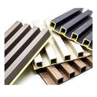 Panneau mural moderne en bois composite WPC, étanche à l'humidité, panneau mural composite en bois et plastique, revêtement intérieur imperméable pour la décoration.