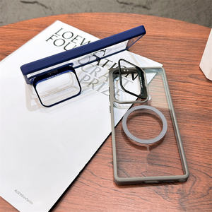 <span class=keywords><strong>Coque</strong></span> de téléphone transparente magnétique rigide en TPU pour <span class=keywords><strong>Samsung</strong></span> Galaxy S25 Ultra S26 <span class=keywords><strong>Plus</strong></span> avec support de cadre d'appareil photo - Product Image 2