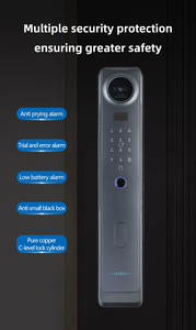 Serrure de porte intelligente à reconnaissance faciale 3D, empreinte digitale, mot de passe, entrée sans clé, haute sécurité, serrure électronique domestique avec visiophone - Product Image 4