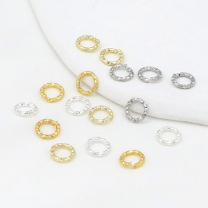 <b>Copper</b> Plated Jewelry Buckle Faceted Floral Wreath Round For <b>Bracelet</b> Making Size SX137 - Product Image 1