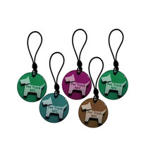 Kundenspezifische Wasserdichte Logo QR-Code und URL Programmierbare ID Halsband-Anhänger Epoxy NFC-Tags für Haustiere Hundemarken