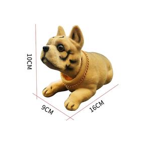 首振り犬ボブルヘッド子犬人形面白いスイングカーオーナメントダッシュボードキュートインテリアキット自動首振りおもちゃ樹脂QYブランド - Product Image 5