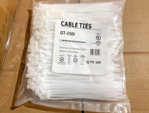 روابط كابلات نايلون ذاتية القفل مقاومة للحرارة والأشعة فوق البنفسجية 6 بوصات من مادة PA66 مقاومة للهب من مصنع ODM/OEM - Product Image 4