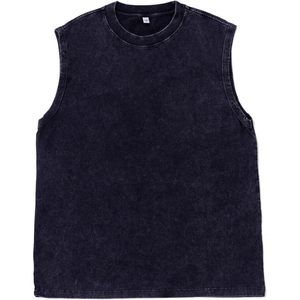 เสื้อกล้ามผู้ชาย FOXA ผ้าฝ้าย 100% สีพื้น ระบายอากาศดี คอกลม ทรงหลวม เหมาะสำหรับออกกำลังกาย - Product Image 5