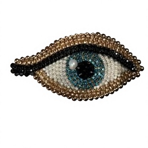 Broche Hecho a Mano, Pendientes de Cuentas Morados de Moda para Mujer, Nuevos Pendientes de Broche de Ángel para Fiesta de Novia, Nuevos Labios de Cuentas a la Moda - Product Image 2