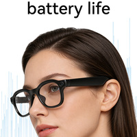 Gafas inteligentes transfronterizas Microwear W Al 3 con grabación de fotos para llamadas, audio IA, control por botón, marco de ABS, venta al por mayor