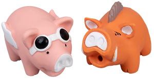 Jouet en peluche en latex pour <span class=keywords><strong>chien</strong></span>, cochon bouclé, activé par la pression, couineur, résistant aux morsures, pour le nettoyage des dents et la dentition, utilisation quotidienne intérieure et extérieure - Product Image 5