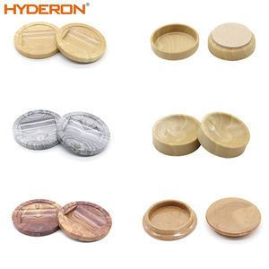 Hyderon Round Plastic Caster Cups Anti Slip <b>Table</b> Chair <b>Leg</b> Pads Home Use - Product Image 1