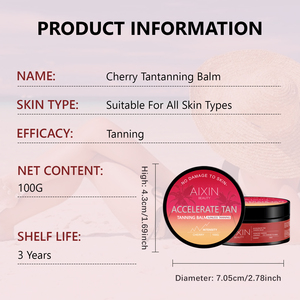 Han Linger Private Label Herbal Sunbed Tanning Accelerator Cream Gel Dark Strawberry Shade para el cuerpo - Product Image 5