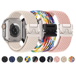 Bracelet de sport élastique en tissu parachute pour <span class=keywords><strong>Apple</strong></span> <span class=keywords><strong>Watch</strong></span> Ultra, bracelets 49 mm 46 mm, bracelet en nylon pour IWatch Series - Product Image 1