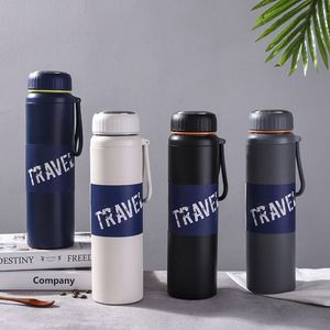 Botella de Agua Deportiva de Acero Inoxidable de Doble Pared y Boca Ancha de 32 oz con Tapa de Nuevo Diseño, Ideal para Deportes, con Filtro para Té - Product Image 3