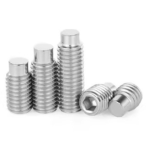304 Stainless Steel Convex Head Set Screws M2.5 M3 M4 M5 M6 M8 DIN915 Metric Grade A - Product Image 3