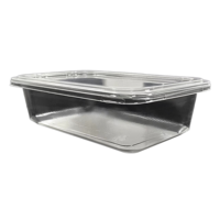Boîte en plastique PP transparente jetable avec gaufrage et logo personnalisé pour le stockage des fruits, légumes et aliments à usage industriel