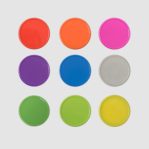 Ficha de moneda de plástico colorida Deskjoy de 3,8 cm, sin valor nominal, fichas de puntos en blanco para intercambio de fichas de póquer y bandeja - Product Image 1