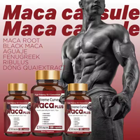 Poudre de Maca Noire Gélules de Beauté pour Fessiers Adultes, Grossissement des Fesses, Gélules d'Amélioration des Fessiers