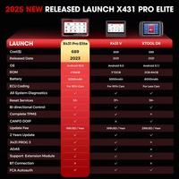 2025 Original para X431 PRO Elite, Herramienta de Diagnóstico Automotriz de 12V, CANFD DOIP, Sistema Completo OBD2, Lector de Códigos, Pantalla Táctil de 8 Pulgadas