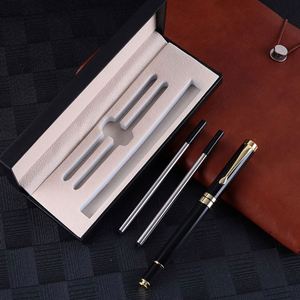 High-End Metal Luxury Business Ballpoint <b>Pen</b> Set with Custom Logo Box Black/<b>Gold</b> Ink Promotion Gift for Office Use - Product Image 2