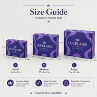 Emballage personnalisé pour le commerce électronique, boîte d'expédition en carton ondulé violet avec logo en feuille d'argent, matériaux recyclés, boîte cadeau pour l'emballage