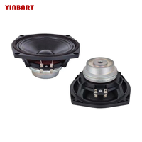 YINBART Haut-parleur de porte de voiture 8 pouces 4 ohms en aluminium et caoutchouc, remplacement de haut-parleur médium-grave avec puissance maximale de 100W