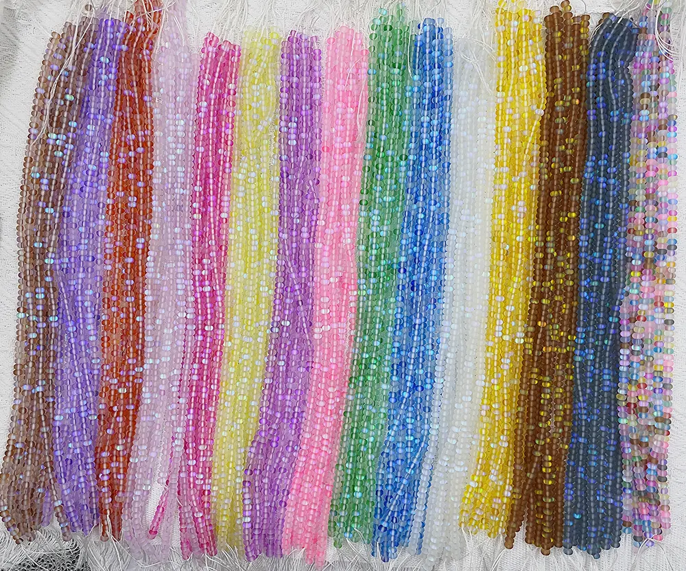 6mm 8mm Opal Shinny Matte Cristal Rondelle Beads Suave para Fazer Jóias