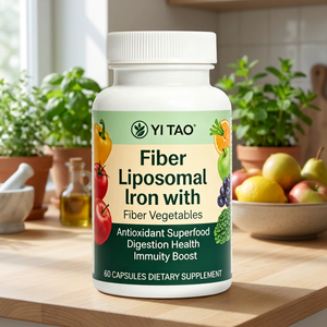 Capsules de Fer Liposomal et de Fibres Végétales – Santé Digestive, Renforcement Immunitaire, Supplément Super Aliment Antioxydant, Formule Douce - Product Image 1