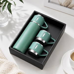 Back to School Gift Set Stainless Steel Insulated <b>Thermos</b> Vacuum Flask Mug Tumbler 3 Lids Large Capacity Eco-Friendly Portable - Product Image 6