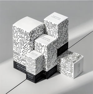 小さな白い折りたたみカートンボックス薬化粧品包装用カスタム包装ボックス - Product Image 6