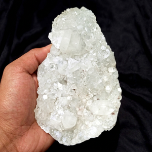Oferta Especial: Geoda de Cuarzo Druzy con Clúster de Apofilita, Stilbita y Zeolita Naturales, Cristal Curativo en Bruto, Gema para Decoración del Hogar - Product Image 1