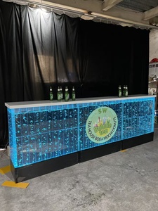 Mesa de Bar Acrílica con Burbujas Iluminadas RGB y Logotipo Personalizado, Diseño Moderno, Resistente al Agua, para Uso Comercial en Bares y Discotecas - Product Image 4