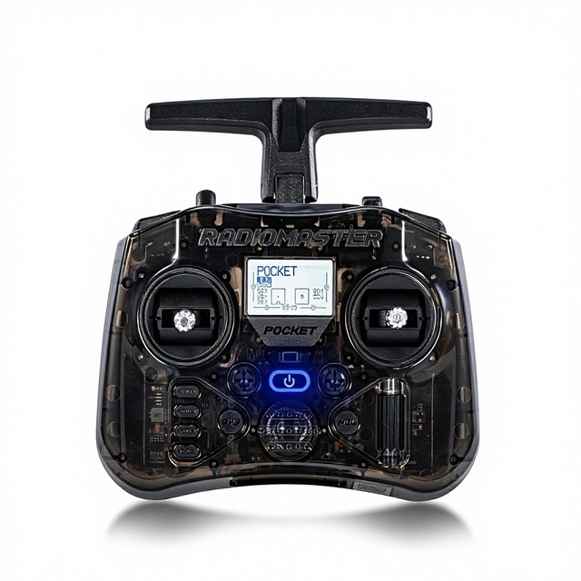 Radiomaster Pocket ELRS Remote Controller Portable Hall Gimbal EdgeTX Transmitter with LED Light for FPV Drone Remote Controller