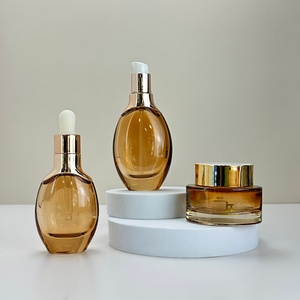 Manufacturer <b>Empty</b> 30ml Luxury Glass Face Oil Serum <b>Bottle</b> Packaging 30ml Glass Pump Cosmetic Serum Oil Dropper <b>Bottle</b> - Product Image 2