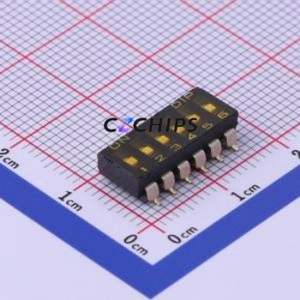 DMR-06-T-V DIP Switch SMD-12P,6.2x16.2mm Switch ( Number of Switch Sections: 6 )( Lead Spacing: 2.54mm ) - Product Image 1